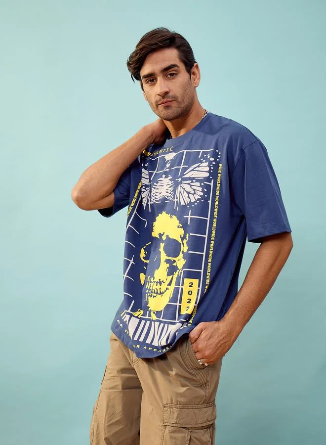 Mascln Sassafras Mascln Sassafras Front Graphic Print Oversized T-Shirt